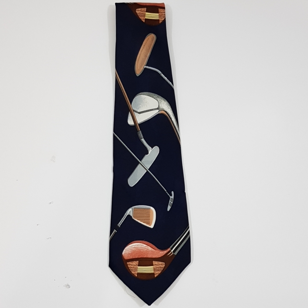 Men VINTAGE A.ROGERS NECKTIE BLUE GOLF CLUBS‎ (257)